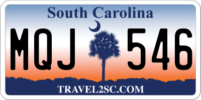 SC license plate MQJ546