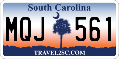 SC license plate MQJ561
