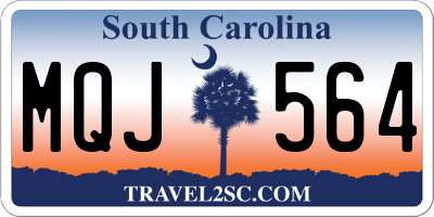 SC license plate MQJ564