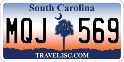 SC license plate MQJ569