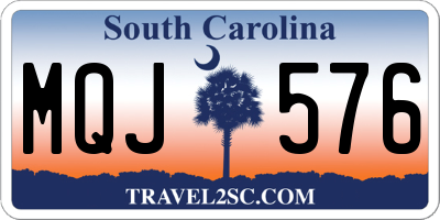 SC license plate MQJ576