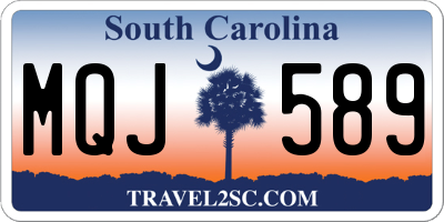SC license plate MQJ589