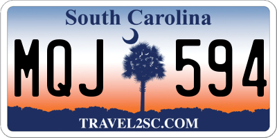 SC license plate MQJ594