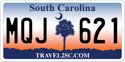 SC license plate MQJ621