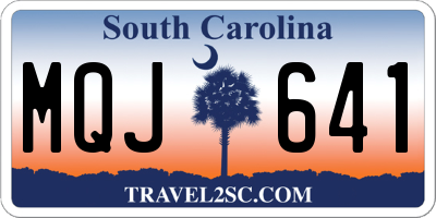 SC license plate MQJ641