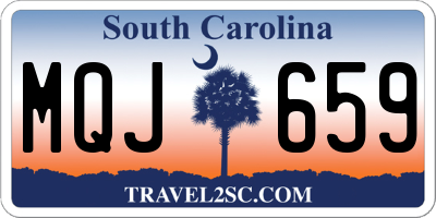 SC license plate MQJ659