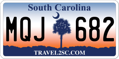 SC license plate MQJ682