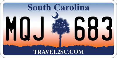 SC license plate MQJ683