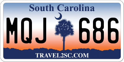 SC license plate MQJ686