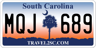 SC license plate MQJ689