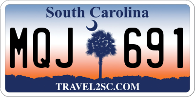 SC license plate MQJ691