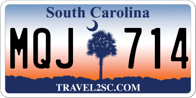 SC license plate MQJ714