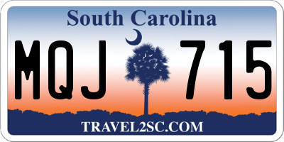 SC license plate MQJ715