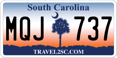 SC license plate MQJ737