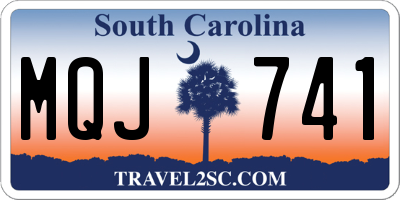 SC license plate MQJ741