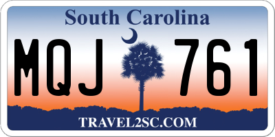 SC license plate MQJ761