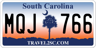 SC license plate MQJ766