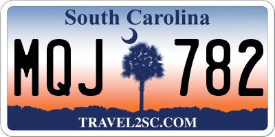 SC license plate MQJ782