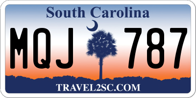 SC license plate MQJ787