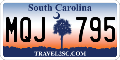 SC license plate MQJ795