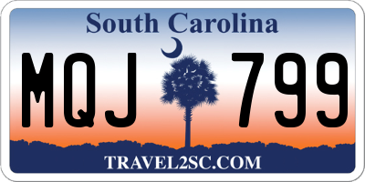SC license plate MQJ799