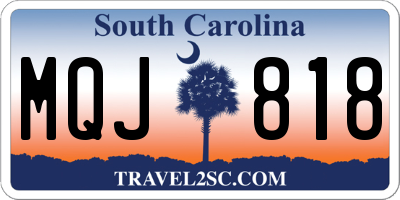 SC license plate MQJ818