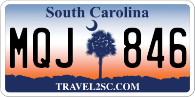 SC license plate MQJ846
