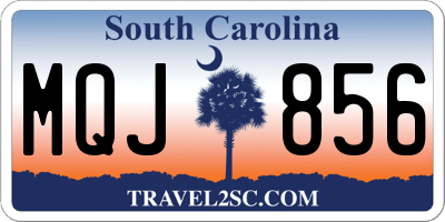SC license plate MQJ856