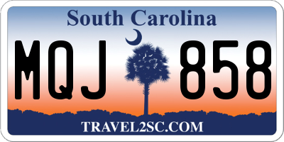 SC license plate MQJ858