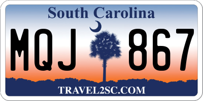 SC license plate MQJ867