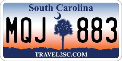 SC license plate MQJ883