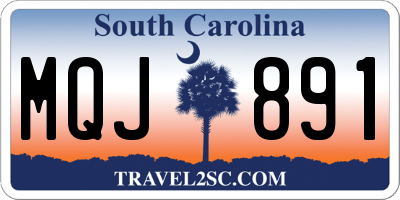 SC license plate MQJ891
