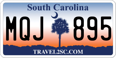 SC license plate MQJ895