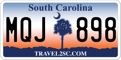 SC license plate MQJ898