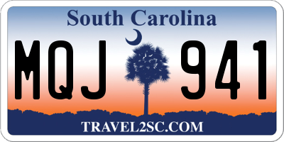 SC license plate MQJ941