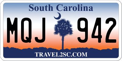 SC license plate MQJ942