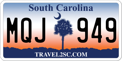 SC license plate MQJ949