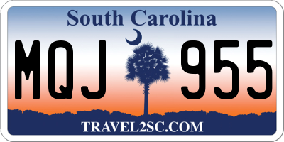 SC license plate MQJ955