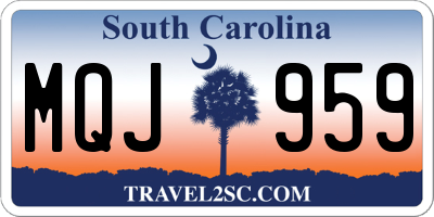 SC license plate MQJ959