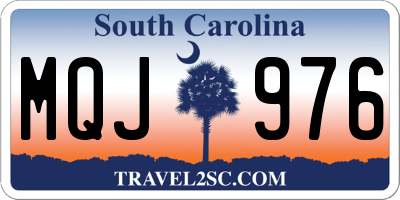 SC license plate MQJ976