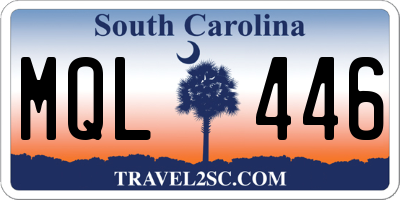 SC license plate MQL446