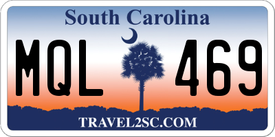 SC license plate MQL469