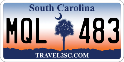 SC license plate MQL483