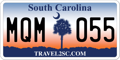 SC license plate MQM055