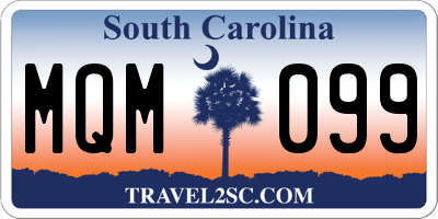 SC license plate MQM099