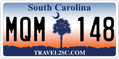 SC license plate MQM148