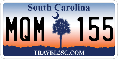 SC license plate MQM155
