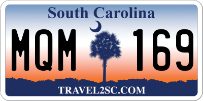 SC license plate MQM169