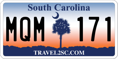 SC license plate MQM171