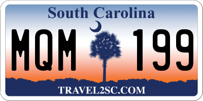 SC license plate MQM199